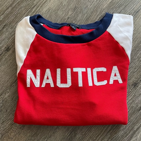 Girls Nautica Logo Crewneck Sweatshirt - Picture 3 of 4